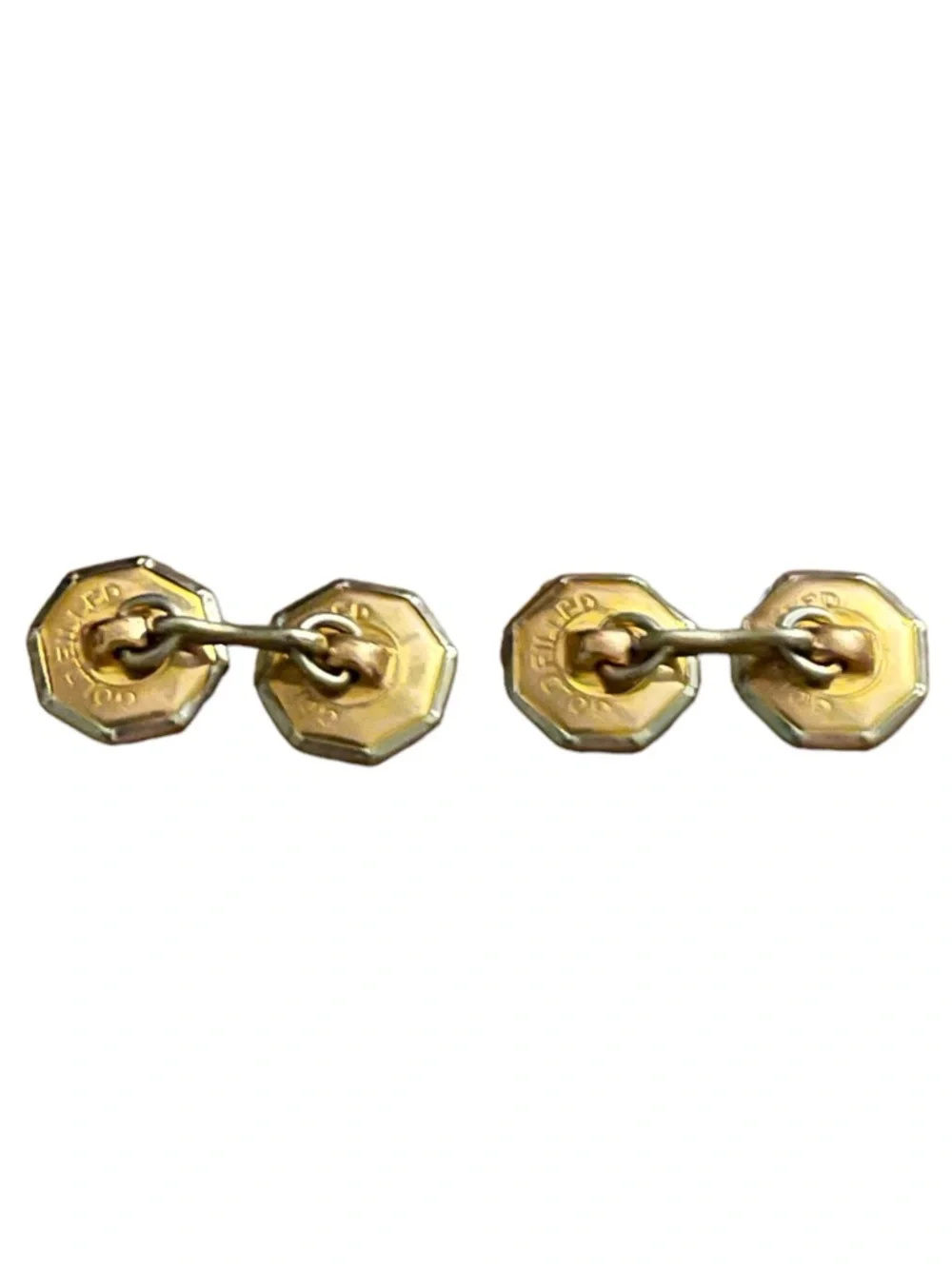 🫶🏻 Vintage Abalone Gold Filled Cuff Links